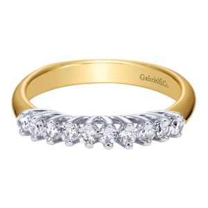 Gabriel 14 Karat Contemporary Wedding Band WB3959Y44JJ