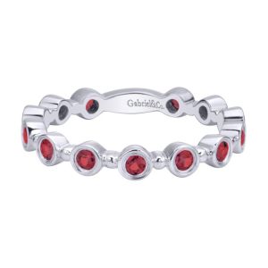 Gabriel Fashion 14 Karat Stackable Stackable Ladies' Ring LR4584W4JRA
