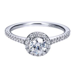 Gabriel 14 Karat Contemporary Engagement Ring ER96417W44JJ