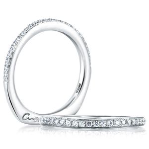 A.JAFFE Art Deco Collection 18 Karat Diamond Wedding Ring MRS414 / 18