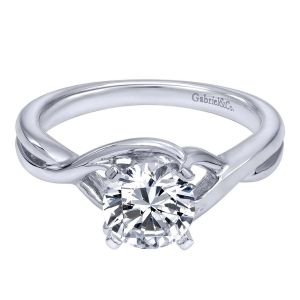 Gabriel 14 Karat Contemporary Engagement Ring ER10500W4JJJ