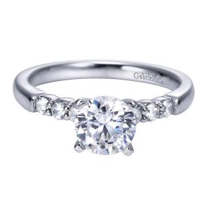 Gabriel 14 Karat Contemporary Engagement Ring ER7847W44JJ