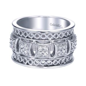 Gabriel Fashion Silver Roman Ladies' Ring LR6611SV5JJ