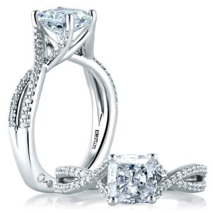 A.JAFFE 14 Karat Signature Engagement Ring MES575