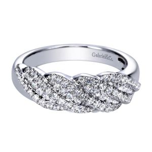 Gabriel Fashion 14 Karat Clustered Diamonds Ladies' Ring LR6324W44JJ