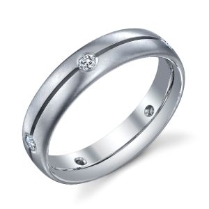 244591 Christian Bauer 14 Karat Diamond  Wedding Ring / Band