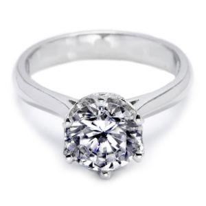 Tacori Platinum Simply Tacori Solitaire Engagement Ring 2515RD8