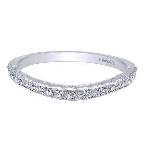 Gabriel 14 Karat Contemporary Wedding Band WB10505W44JJ