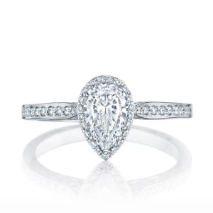 2620PS8X5P Platinum Tacori Dantela Engagement Ring