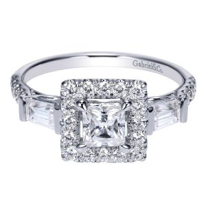 Gabriel 14 Karat Contemporary Engagement Ring ER8849W44JJ