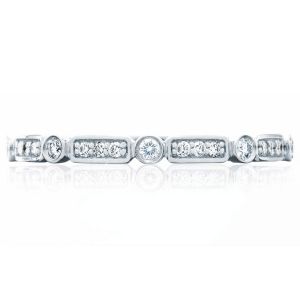 Tacori 202-2 Platinum Sculpted Crescent Wedding Ring