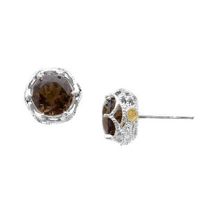 SE10517 Tacori Color Medley Crescent Crown Stud Earrings