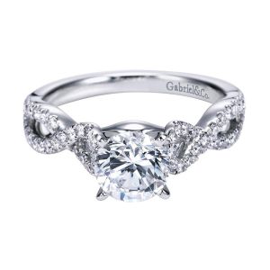 Gabriel 14 Karat Contemporary Engagement Ring ER7805W44JJ