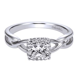 Gabriel 14 Karat Contemporary Engagement Ring ER95707W44JJ