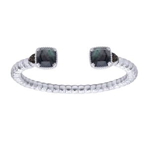 Gabriel Fashion Silver Two-Tone Envy Cuff Bracelet BG3723MXJMC