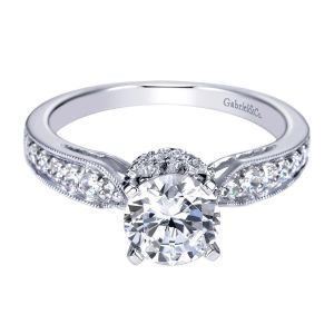 Gabriel 14 Karat Victorian Engagement Ring ER4099W44JJ