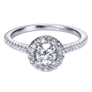 Gabriel 14 Karat Contemporary Engagement Ring ER95416W44JJ