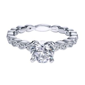 Gabriel 14 Karat Victorian Engagement Ring ER5656W44JJ