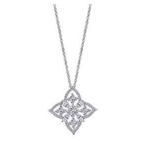 Gabriel Fashion 14 Karat Lusso Diamond Necklace NK1963W44JJ