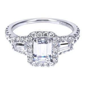 Gabriel 14 Karat Contemporary Engagement Ring ER7269W44JJ