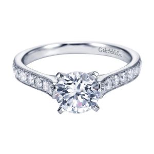 Gabriel 14 Karat Victorian Engagement Ring ER7447W44JJ