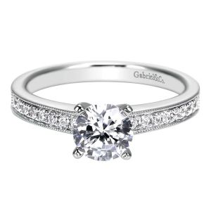 Gabriel 14 Karat Victorian Engagement Ring ER7981W44JJ