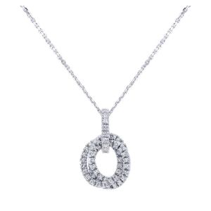 Gabriel Fashion 14 Karat Lusso Diamond Necklace NK998W44JJ