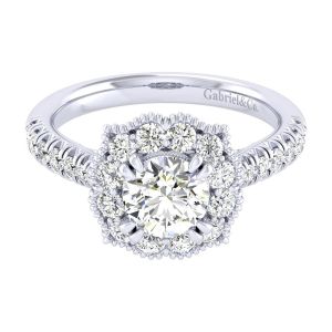 Gabriel 14 Karat Perfect Match Engagement Ring ER039B4ACW44JJ