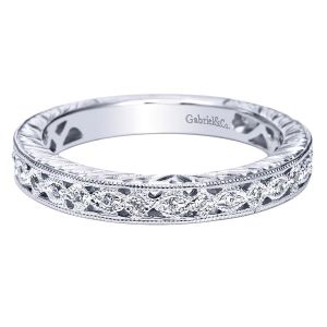 Gabriel 14 Karat Victorian Wedding Band WB4127W44JJ