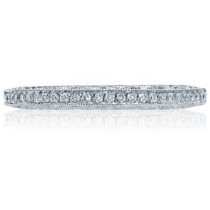 2616B12X Platinum Tacori Classic Crescent Diamond Wedding Ring