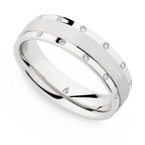 246917 Christian Bauer 14 Karat Diamond  Wedding Ring / Band