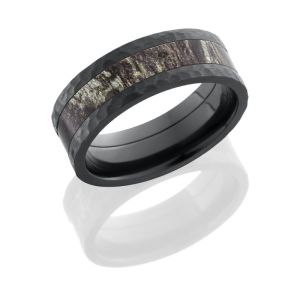 Lashbrook ZCAMO8F14/MOSSYOAK HAMMER Camo Wedding Ring or Band