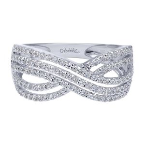 Gabriel Fashion 14 Karat Contemporary Ladies' Ring LR5455W45JJ