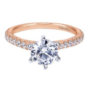 Gabriel 14 Karat Contemporary Engagement Ring ER7533T44JJ