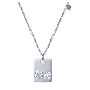 Gabriel Fashion Silver Eternal Love Necklace NK3711SV5JJ
