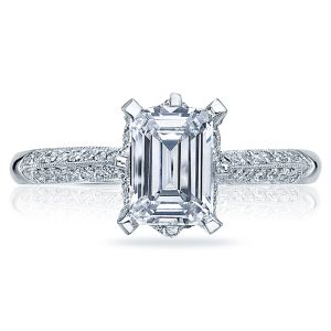 Tacori Platinum Solitaire Engagement Ring 2504EMP9X7