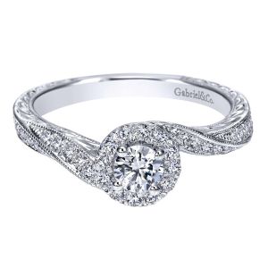 Gabriel 14 Karat Victorian Engagement Ring ER98515W44JJ