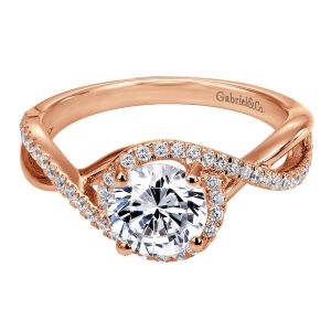 Gabriel 14 Karat Contemporary Engagement Ring ER7804K44JJ