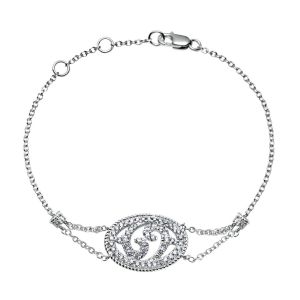 Gabriel Fashion 14 Karat Fleur De Lis Chain Bracelet TB3262W45JJ