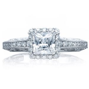 Tacori 2618PR5 Platinum Reverse Crescent Engagement Ring
