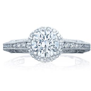 Tacori 2618RD6 Platinum Reverse Crescent Engagement Ring