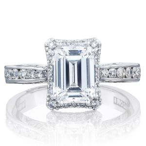Tacori 2646-3EC8X6 18 Karat Dantela Engagement Ring