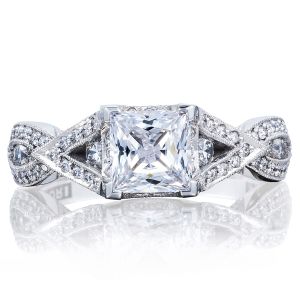 Tacori 2647PR55 18 Karat Ribbon Engagement Ring