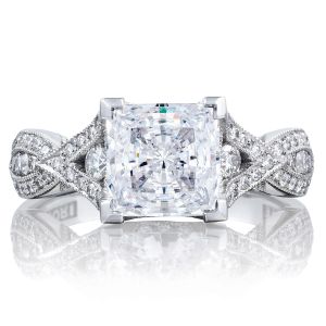 Tacori 2647PR7 18 Karat Ribbon Engagement Ring