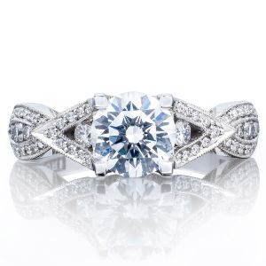 Tacori 2647RD65 18 Karat Ribbon Engagement Ring