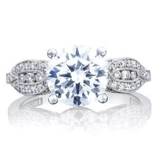 2648RD8 Platinum Tacori Ribbon Engagement Ring