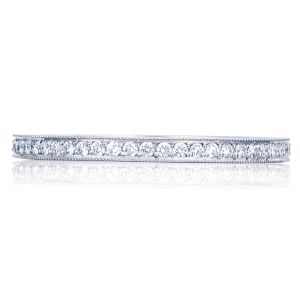 2649-15B Platinum Tacori Sculpted Crescent Diamond Wedding Ring