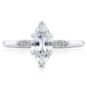 2651MQ10X5 Platinum Simply Tacori Engagement Ring