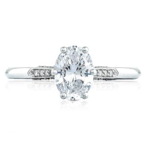 2651OV75X55 Platinum Simply Tacori Engagement Ring
