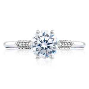 2651RD65 Platinum Simply Tacori Engagement Ring